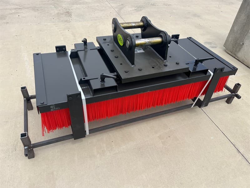 Unused 1500mm Broom Attachment to suit 8T Excavator, Model: EXEQBR08, 1500mm wide, Pin Diameter: 50mm, Centre to Centre: 305mm, Between the …