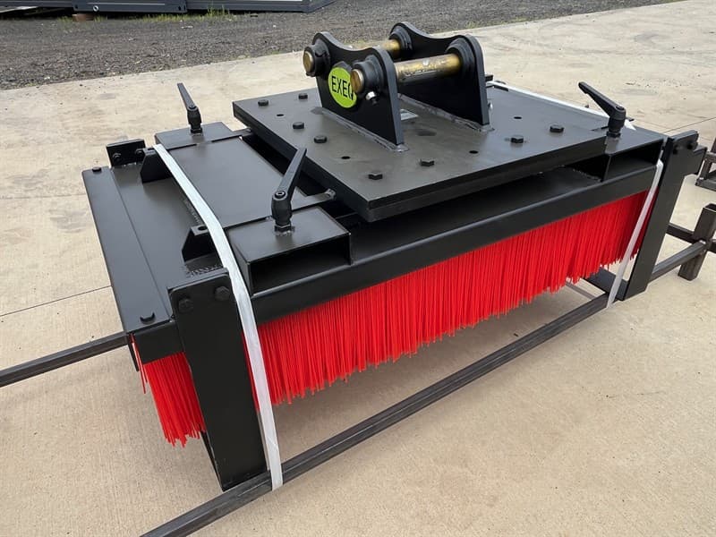 Unused 1200mm Broom Attachment to suit 3T Excavator, Model: EXEQBR03, 1200mm wide, Pin Diameter: 40mm, Centre to Centre: 200mm, Between the …