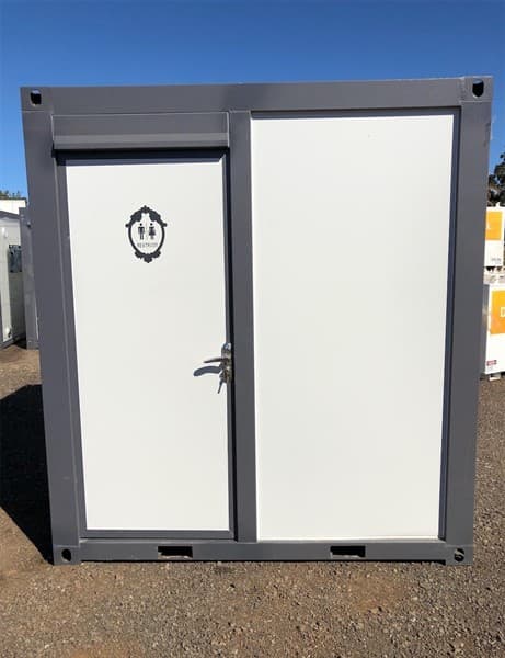 Unused Ablution / Toilet Block, Quality Finish, fitted with shower, toilet, sink, mirror, lockable door, Hot & Cold-water inlets, 2 waste ou…