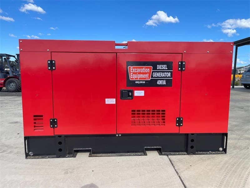 Unused Silenced 40kVA Generator, Model: EXEQ 40-3, 4 Cylinder Turbo Diesel Engine, Single & 3 Phase Outlets, Emergency Stop, Battery Isolato…
