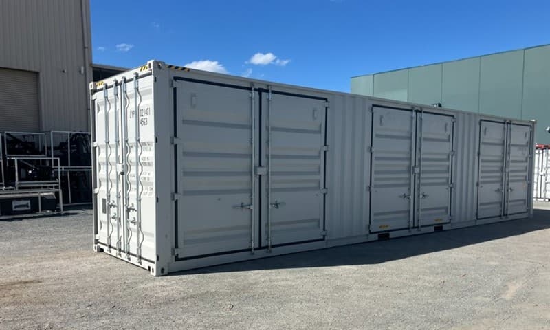 Unused 2024 40ft High Cube 3 Door Side Opening Container, With Forks Pockets, 3 Large side doors on one side, Side Doors Dimensions: Approxi…