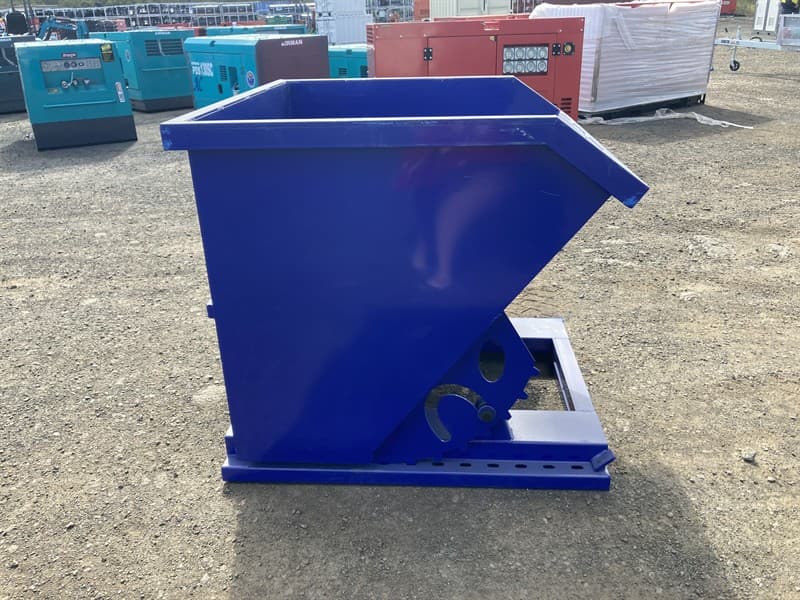 Unused Self Tipping Skip Bin / Hopper, To Suit Forklift, Capacity: 1 Cubic Yard, Fork Pockets, Approximate Dimensions at Top of Skip: 1100mm…