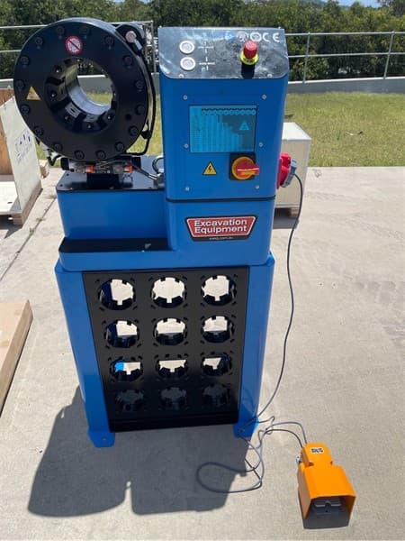 Unused Hydraulic Hose Crimping Machine, Model: P32MS, Power Supply required: 3 Phase/415V, Crimping Range: 14mm-74mm, Crimping Force: 2000KN…