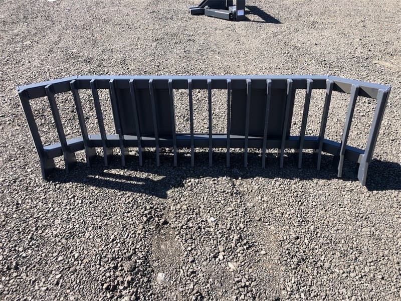 Unused Stick Rake Attachment, To Suit Skid Steer, Approximate Shipping Dimensions: 600mm high x 2190mm Wide EXEQ Stock No 165214