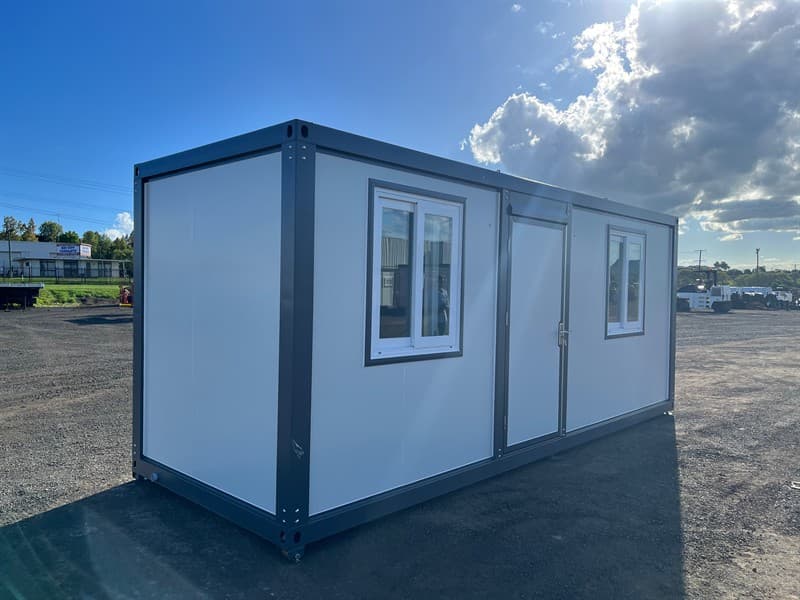 6m 2 Room Accommodation Block, Room 1 Fitted with:,Bed, also folds into couch,Wardrobe, Room 2 Fitted With:, Sink, Taps, Cupboards, Bathroom…