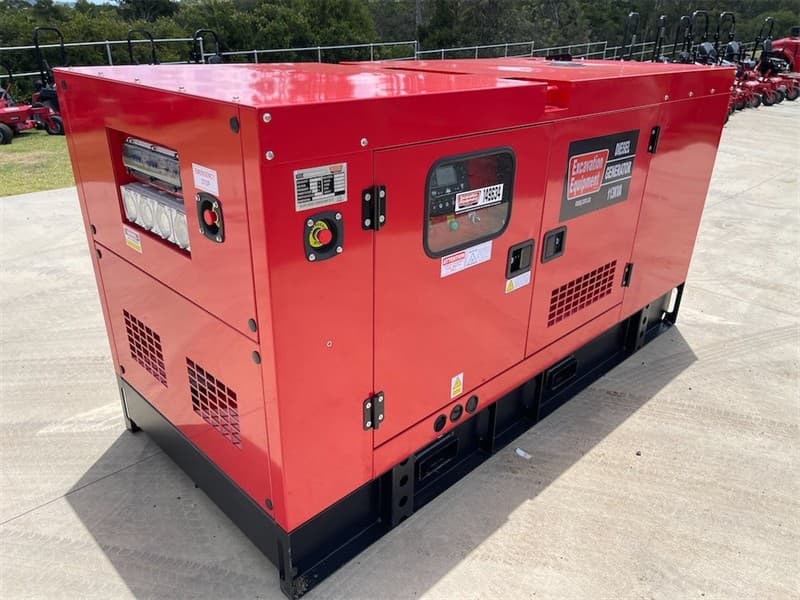 Unused Silenced 110kVA Generator, Model: EXEQ-113-3, 4 Cylinder Turbo Diesel Engine, Single & 3 Phase Outlets, Emergency Stop, Battery Isola…