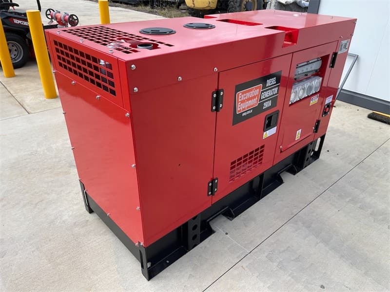 Unused Silenced 25kVA Single Phase Generator, Model: EXEQ 25-1, 4 Cylinder Diesel Engine, Outlets: 4 x 15Amp & 4 x 32Amp Emergency Stop, Bat…