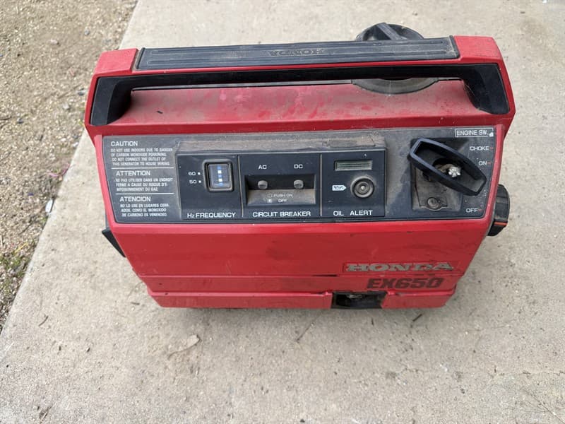 HONDA EX 650 GENERATOR. Not started at inspection, has compression. GST will not be added to knock down price. GST still added to buyers pre…