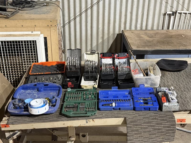 WURTH & OTHER DRILL SETS. Drill bits, twist sets, hole saw sets, carbide tipped, impact screwdriver, set power bit sets etc. GST will not be…