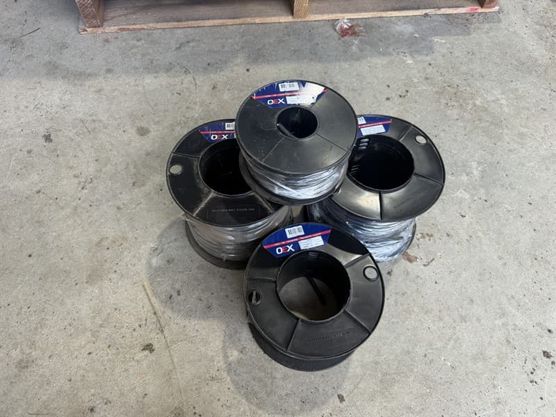 OEX SPOOLS NEW un-opened bundle, contains *AXC0808 - 4mm black Trailer wire 30m, *ACX0812 - 3 core 14amp 3mm Black 30m, *ACX0817 - 7 core tr…