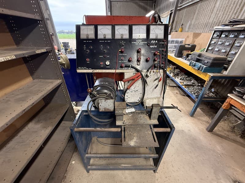 DURST 600 DELUX ALTERNATOR GENERATOR TEST BENCH. GST will not be added to knock down price. GST still added to buyers premium. **PLEASE NOTE…