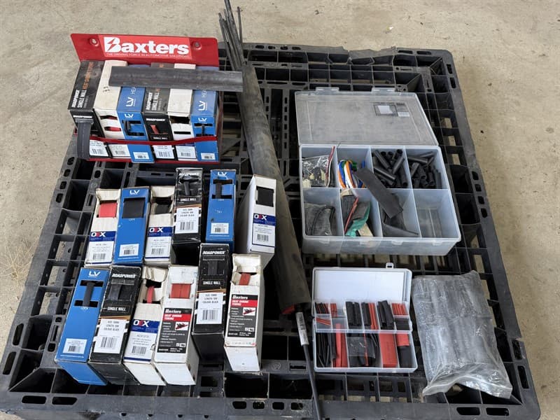 HEAT SHRINK ASSORTMENT various sizes and lengths some boxes may be near new. GST will not be added to knock down price. GST still added to b…